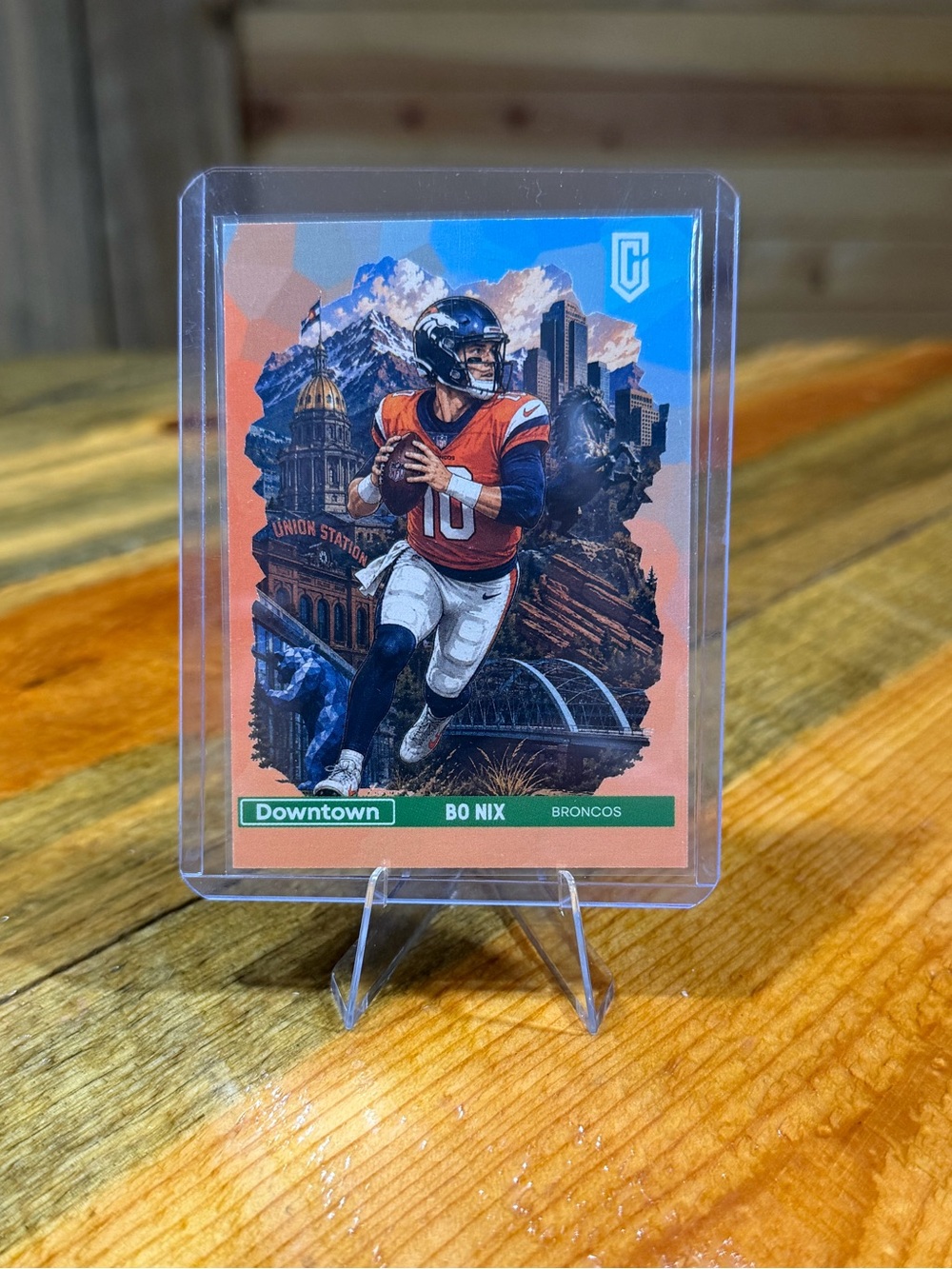 Bo Nix Denver Broncos Custom Football Card
